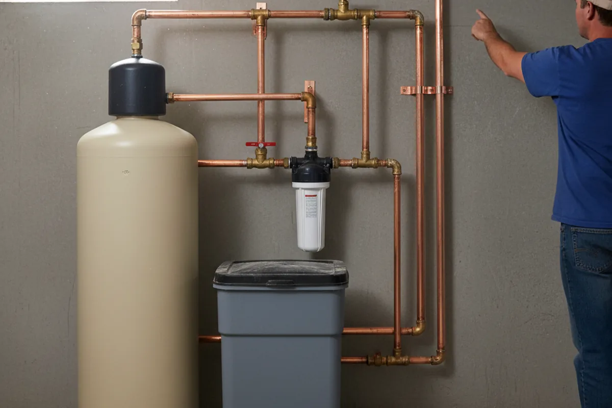 Whole-house water treatment system installed in New Lisbon